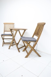 Vietnam Wooden BISTRO SET 3 PCS, AL AIRE LIBRE Acacia Eucalipto MUEBLES de Viet Nam - Product Image 3