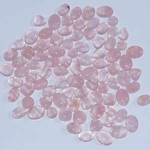 Lote de venta al por mayor de piedras preciosas de cabujón suelto de cuarzo rosa Natural de gran calidad para la fabricación de joyas finas - Product Image 2