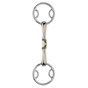 Alta calidad 304 de acero inoxidable de una sola articulación para montar a caballo 3 brocas de anillo bisel anillo suelto logotipo personalizado costura elegante personalizada - Product Image 6