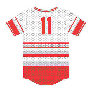 เสื้อเบสบอลแบบสวมหัวลายทางสีเทา KAP แบบกำหนดเอง ผลิตจากผ้าโพลีเอสเตอร์ตาข่าย 100% เสื้อยืดสโมสรนักศึกษาพร้อมโลโก้ปัก - Product Image 3