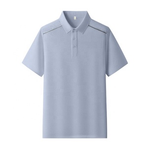 เสื้อโปโลแขนสั้นผู้ชาย สีพื้น ผ้าถัก แห้งเร็ว สไตล์ลำลอง ทรงปกติ โพลีเอสเตอร์ 100% - Product Image 5