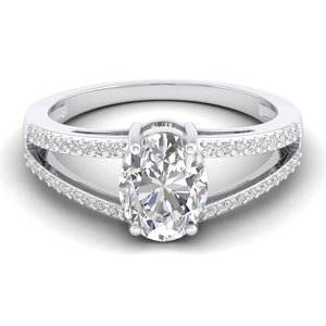 REYES vente en gros fabricants de bagues de fiançailles en moissanite taille ovale 2.14Ct bijoux de mariage en argent sterling 925 classiques à la mode - Product Image 5