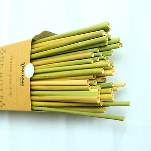 Pailles à gazon séchées écologiques Pailles à boire jetables à usage alimentaire uniquement Exclusif pour le Vietnam - Product Image 2