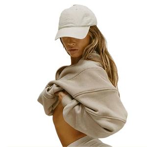 Athletic Outdoor Casual Sweatshirt Unisex Custom Brand <b>Graphic</b> Print French Terry 350 GSM Pullover Half <b>Zip</b> Autumn Embroidered - Product Image 2