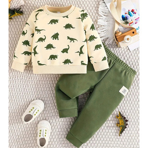 Survêtement pour homme, nouvelle conception, best-seller, automne-hiver, épaissi, 100% coton, teint en pièce, manches longues, haute qualité - Product Image 1