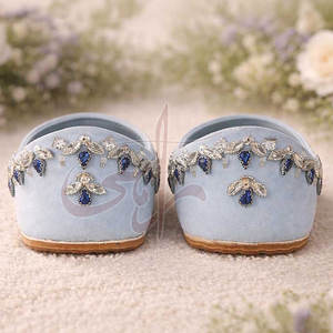 Chaussures Khussa pour femmes en tissu velours antidérapant avec semelle antidérapante, couleur et taille personnalisables, chaussures de haute qualité, vente directe d'usine - Product Image 4