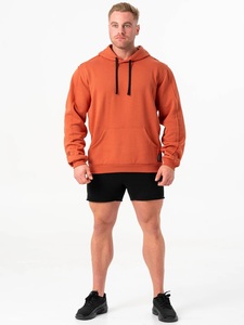 Sudaderas con Capucha Color Naranja al por Mayor, Sudadera con Capucha Personalizada para Hombre, 100% Algodón, Manga Larga, Estilo Casual, con Diseño Estampado o Liso - Product Image 6