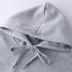 Men's <b>Thin</b> Hooded <b>Hoodie</b> Cotton Men's Top Spring and Autumn Solid Hooded Long Sleeved Sweatshirt - Product Image 3