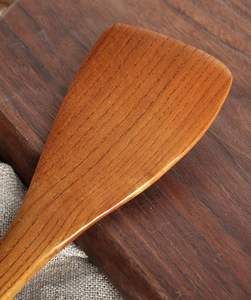 Cuillère en bois multifonctionnelle pour cuisiner, mélanger et servir les repas Cuillère en bois légère, facile à tenir et simple à nettoyer - Product Image 2
