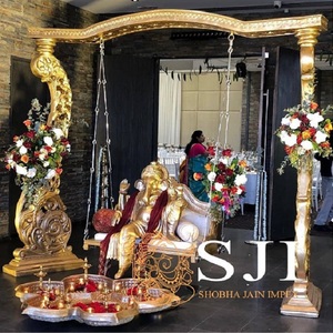 Balançoire de mariage en bois finition noyer Shobha Jain Impex Delhi Inde - Product Image 6