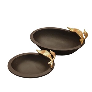 Piédestal en aluminium argenté moderne bol décoratif bol à chocolat pour la maison et la décoration de table bol à dessert élégant et élégant - Product Image 4