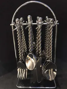 Ensemble de couverts de cuisine de luxe de haute qualité nouvelle fourchette en acier inoxydable longs ensembles de couverts dîner usage domestique par Msr Overseas - Product Image 3