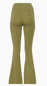 Leggings de yoga à taille haute à carreaux, pantalon large à jambes évasées décontracté d'été, ajusté, longueur totale, séchage rapide, respirant - Product Image 2