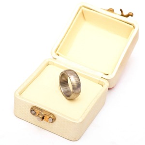 Anillo de compromiso de acero inoxidable hecho a mano para hombre y mujer, sortija de Damasco, boda, venta al por mayor - Product Image 5