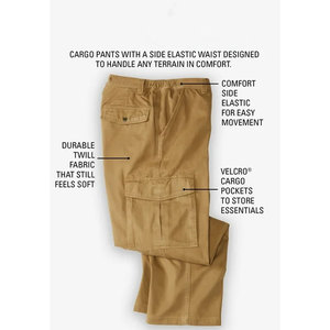 Hot Sale <b>Men's</b> Cotton Cargo Jogger Pants High Waist Quick Dry Breathable Straight Multi-Pocket Corduroy for Outdoor Casual - Product Image 6