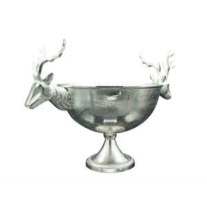 Tazón Redondo de Metal de Diferentes Tamaños para Servir Postres Árabes, Vajilla Hecha a Mano con Diseño de Asa en Forma de Hoja - Product Image 6