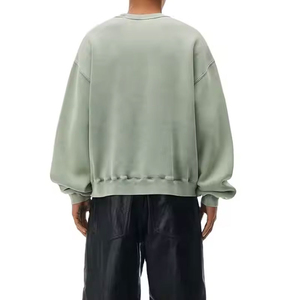 เสื้อสเวตเตอร์คอกลมใส่ได้ทั้งชายและหญิงมีฮู้ดน้ำหนักเบาระบายอากาศได้ดีไซส์ใหญ่พิเศษ - Product Image 5