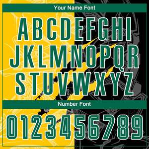 Maillot de sport personnalisé à impression numérique, jaune et noir, imprimé graphique divisé, manches courtes, respirant, 100% polyester, anti-UV, quatre directions - Product Image 2