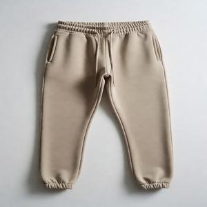 Custom Embroidered Cotton Fleece <b>Lace</b> Jogger Sweatpants for Men-Streetwear Gym Wear with <b>Elastic</b> Waist Private Label OEM Service - Product Image 1