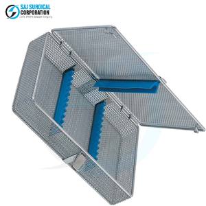 Cesta Oftálmica Micro con Tapa, Insertos y Tiras de Silicona, Acero Inoxidable, Almacenamiento Manual Reutilizable para Herramientas Oftálmicas Delicadas - Product Image 6