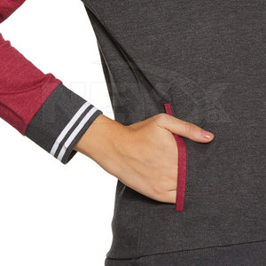 Chaqueta Letterman de Color Sólido para Mujer, Ropa de Invierno Transpirable, Acabado de Alta Calidad, Resistente - Product Image 6