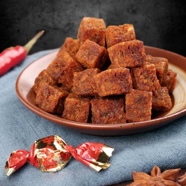 Hongxiangji Spiced Pork Original Cut Dried Pork Ready-to-Eat Meat Snacks Jerky Dice OEM Bag 80g Semi-Soft Fujian 12 Months Shelf