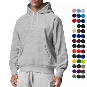 Sudadera con capucha de algodón 100% de alto gramaje para hombre, de manga larga, con cremallera, diseño 3D, corte holgado, ajuste regular, para invierno - Product Image 1