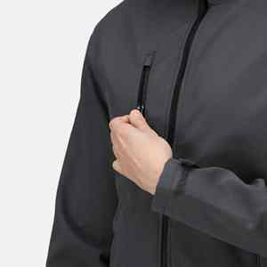 Chaqueta Softshell Ligera para Hombre con Capucha Impermeable, Ropa Deportiva Personalizada para Correr y Escalar, Tejido de Poliéster, Venta al por Mayor - Product Image 3