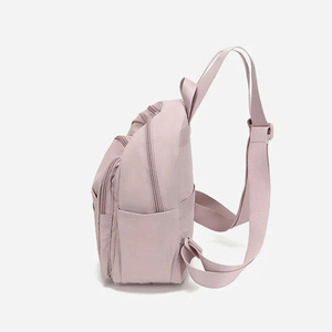 Sac à dos léger et à la mode de couleur unie pour les femmes étudiantes Design décontracté simple du Vietnam - Product Image 3