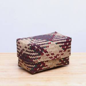 ตะกร้าสานจากหญ้าทะเลสานแบบไม่ซ้ำใครกล่องของขวัญหัตถกรรมรอมฎอนเป็นมิตรกับสิ่งแวดล้อม - Product Image 2