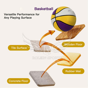 Durable Training Match Ball PU <b>Leather</b> Custom Logo OEM Supplier Factory Price <b>Basketball</b> In Stock - Product Image 2