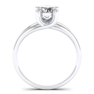 แหวนเพชรทรงกลม REYES IGI Certificate น้ำหนัก 0.86 กะรัต เพชรเลี้ยงในห้องปฏิบัติการ ตัวเรือนทองคำแท้ 14K ชุบโรเดียม ของขวัญแต่งงาน เครื่องประดับชั้นดี - Product Image 4