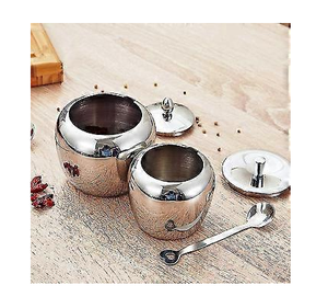 โหลใส่เมล็ดกาแฟใส่เกลือและน้ำตาลขนาด300มล. ทำจากสเตนเลสสตีล - Product Image 4