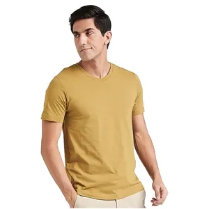 Vêtements de rue pour hommes T-shirts avec logo personnalisé Impression couleur bloc OEM Service T-shirts lavables en machine pour hommes