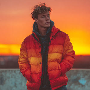 เสื้อแจ็คเก็ตพัฟเฟอร์ทรงหลวมสำหรับฤดูหนาว เสื้อผ้าสตรีทแวร์ผู้ชาย เสื้อโค้ทพัฟเฟอร์ทรงบับเบิ้ล เสื้อแจ็คเก็ตพัฟเฟอร์บุใยสังเคราะห์สำหรับผู้ชาย - Product Image 5