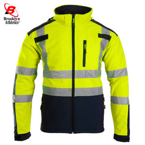 Chaqueta de trabajo de tela de poliéster Premium para hombre con forro de alta visibilidad Soporte de logotipo personalizable - Product Image 3
