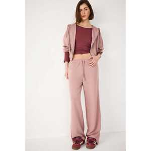 Pantalons décontractés en coton coupe droite - Product Image 2