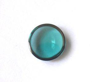 Cabochon rond apatite bleu de laboratoire 5 mm à 15 mm Calibrated Loose Gemstone Flat Back for Jewelry - Product Image 3