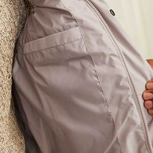 Nouvelle veste d'hiver matelassée noire pour homme 2026 avec logo personnalisé, col mandarin, poches zippées et doublure chauffante en soie - Product Image 5