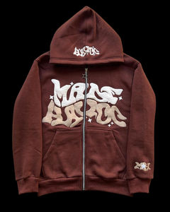 Haute qualité hiver nouveau personnalisé homme à manches longues fermeture éclair à capuche nouvelle mode à la mode sweats à capuche fermeture éclair complète hommes sweats à capuche - Product Image 3