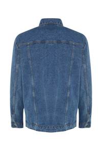 Coupe-vent d'hiver grande taille pour hommes, décontracté, denim, coupe-vent, respirant, écologique - Product Image 2