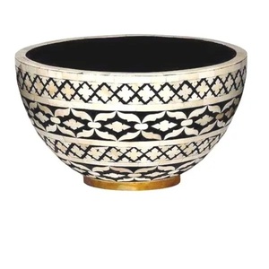 Mesa de cena de buena calidad, servidor de alimentos, cuenco de madera, frutero redondeado, artículo de catering de uso diario, cuenco hondo de madera Natural - Product Image 6