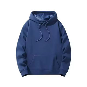 OEM personnalisé 100% sweats à capuche en coton pour hommes femmes de haute qualité grande taille blanc surdimensionné sweats à capuche motif solide style automne - Product Image 5