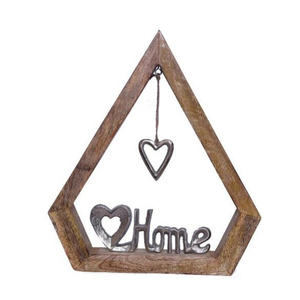 Mesa de diseño antiguo Decoración de escritorio Venta caliente de lujo Corazón de aluminio Acabado en plata en base de madera Fabricante indio Exportador - Product Image 3