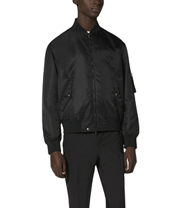 OEM <b>Factory</b> Wholesale High Quality Men's Nylon Polyester Bomber Jacket with Oversized Winter Pockets Custom Logo on Front - Product Image 6