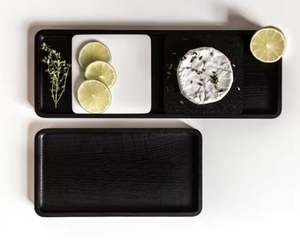 Nouveauté 2024 plateau de service en bois avec pièce en marbre décoration de mariage hôtel bar décor à la maison - Product Image 2