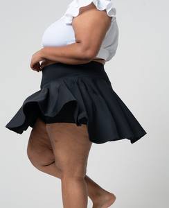 Minifalda lápiz floral de talla grande para mujer, venta al por mayor, informal, cintura Natural, ecológica, transpirable, cómoda, verano, OEM, ODM - Product Image 5