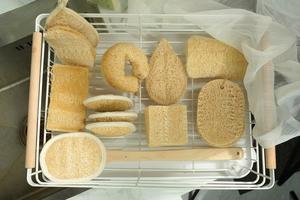 TOP SELLING <b>Natural</b> Loofah Kitchen Scrubber Eco-Friendly Dishwashing <b>Sponge</b> From Vietnam Ready to Ship - Product Image 6