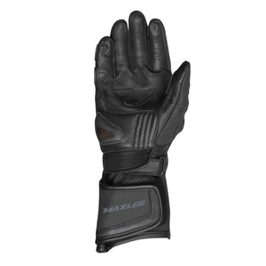 Gants de sport en cuir véritable pour hommes, longs et compatibles avec l'écran tactile, équipement de protection pour la course de rue pour l'hiver - Product Image 3