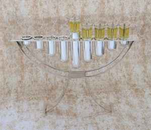 Nueva llegada 9 brazos Menorah estilo contemporáneo plata Hanukkah candelabro personalizado Metal Judaica regalo bajo precio a granel - Product Image 3